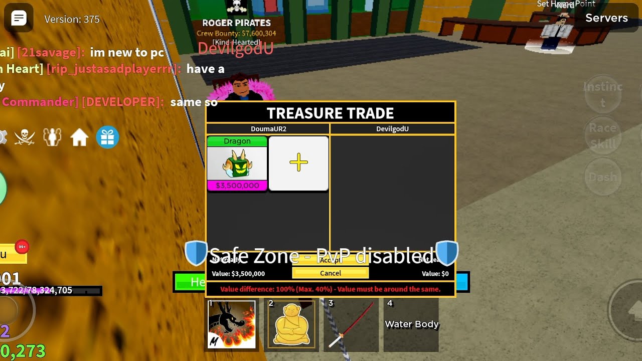 Trading fruits in #bloxfruits - YouTube