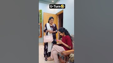 U -Turn 🤣 #funny #youtube #shorts #comedy #funnyvideo #viral #daughter #mom #reels #archanareelife