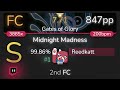 [7.71⭐Live] Reedkatt | DragonForce - Midnight Madness [Gates of Glory] 99.86% {#1 847pp FC} - osu!