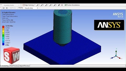 Analysis of Friction Stir Drilling Using ANSYS 17.0 |#ExplicitDynamics | Check Description for more.