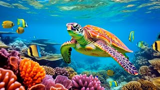 Beautiful Coral Reef Fish - Relaxing Music, Calm Nerve Music, Overcome Overthinking, Relaxation