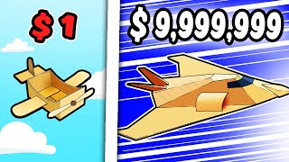 I Spent $9,999,991 Upgrading To The Fastest Cardboard Plane