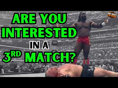 Do You CARE about a 3rd Brock Lesnar vs. Oba Femi Match?