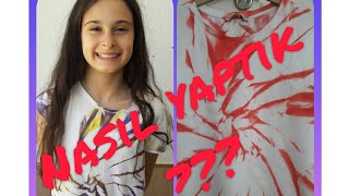 Şörtyapımı Batik Tişört Yapımı...batik Tişört Yapımında Farklı Bir Yöntem...nasıl Yaptık ???