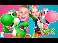 K-City Family Plays Yoshi&#39;s Crafted World on Nintendo Switch!