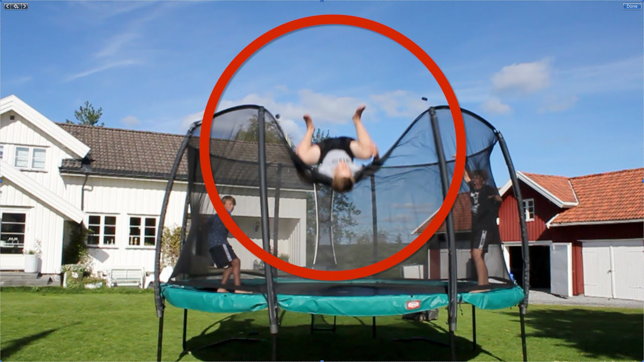 WORST TRAMPOLINE FAIL EVER triple backflip out of trampoline