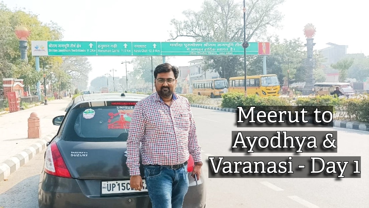 Can 5 People Travel 700+ KM in Swift CNG? | Meerut to Ayodhya Road Trip Day 1 #SwiftCNG #roadtrip🚘