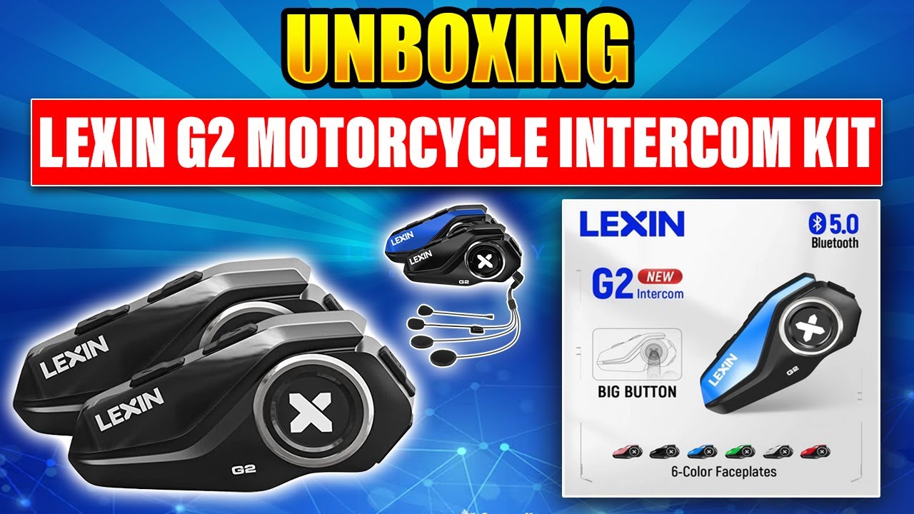 Unboxing the Lexin G2 Motorcycle Kit Budget Communication