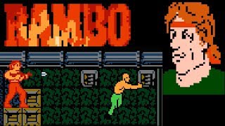 Rambo (NES) video game version | full game completion session 🎮