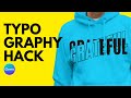 How to Create Overlapping Text Effect in Canva Typography Trick