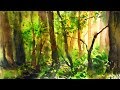 Simple Watercolor Forest Demonstration