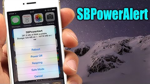 SBPowerAlert - iOS 8 Jailbreak Cydia Tweak