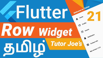 Row Widget in Flutter தமிழ் | Complete Row Widget Properties in Flutter | Mobile Apps