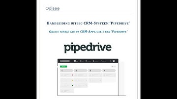 Introductievideo Pipedrive CRM I Gratis versie I Lennert Roelandt