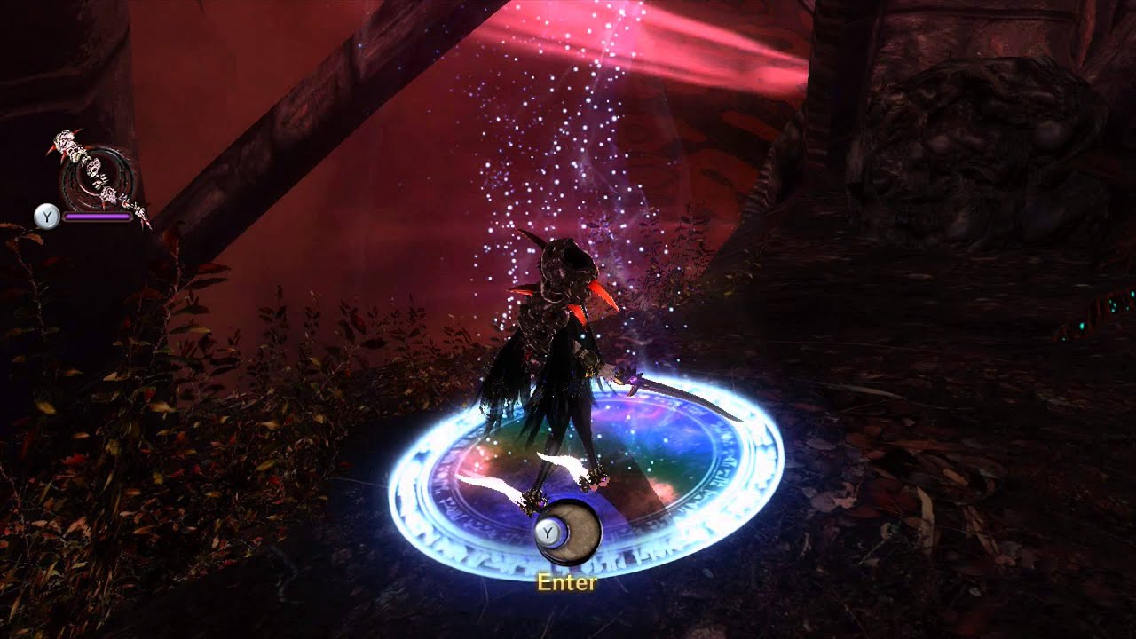 Bayonetta 2 - The Depths: "Sloth" Bossfight Intro & Fight (Gold) "Test Gate" Gameplay Sequence Wii U