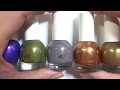 H&M Limited Edition Metallics for Fall 2019 - Live Finger Swatches! #hmnailpolish