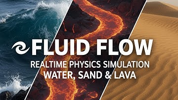 Fluid Flow | Realtime Physics Simulation Of Water, Sand & Lava | Blender New Addon