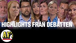 Highlights från Aftonbladets partiledardebatt 2022