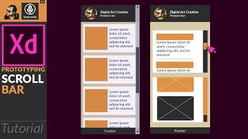 How to Create custom Scrollbar in Adobe XD | Tutorial | Updated