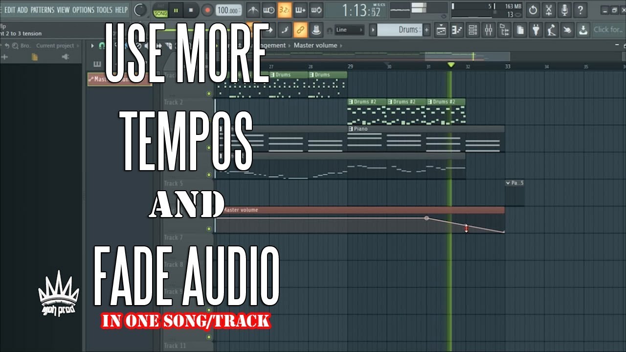 Lesson #4 - How to use 2 or more tempos and fade audio in one song?