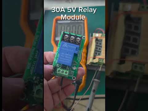Relay Module 5V 30A Operating Current Testing! ✅ #Electronics #Project #DIY #Relay #Arduino