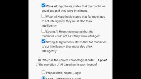 an introduction to artificial intelligence - week 1 assignment answers for nptel course swayam 2024