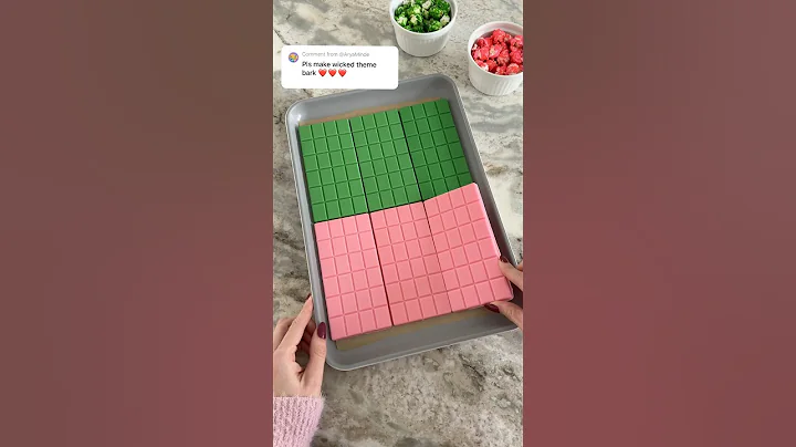 Wicked Chocolate Bark! 💚🩷 #baking #wicked