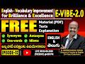 E-VIBE 2.0 Free Vocabulary Enrichment Test - 02 Explanation by - Director Sir