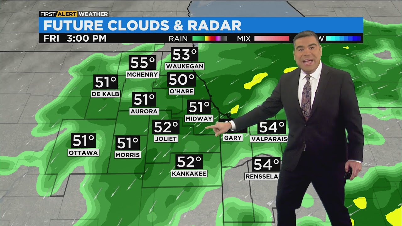 Chicago First Alert Weather: Wet and breezy Friday - YouTube