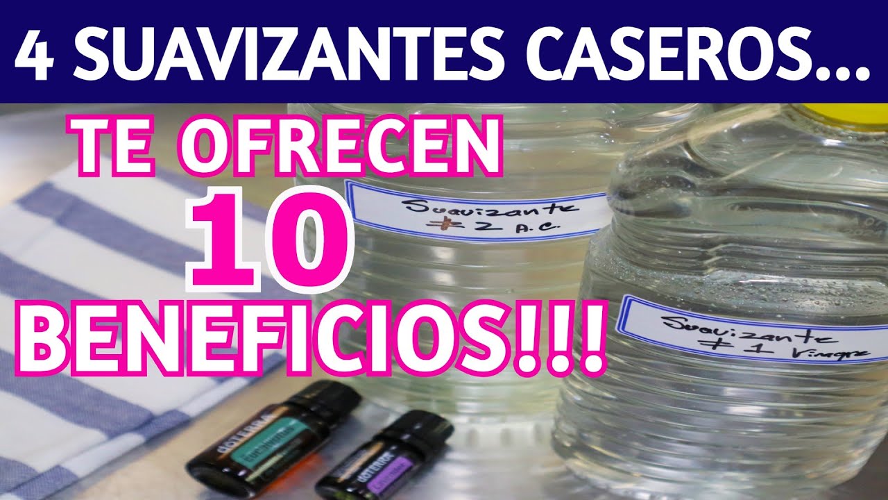 Cómo hacer SUAVIZANTE DE ROPA fácil y rápido / COLORES FUERTES, ROPA SUAVE Y DESPERCUDIDA.