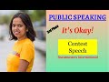 Kriti Prajapati - Toastmasters International Speech Contestant - It&#39;s Okay!