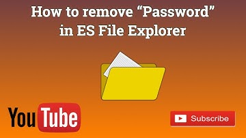 ES File Explorer Tutorial - How to remove password protection in  ES File Explorer