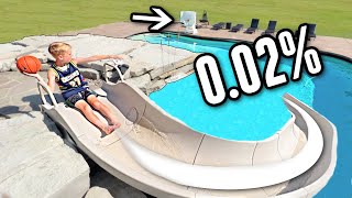 0.02% WATERSLIDE Trick Shot! by Colin Amazing 8,871,092 views 7 months ago 11 minutes, 48 seconds