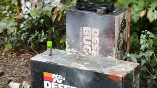 BB Gun VS Spray paint + silly string + glass
