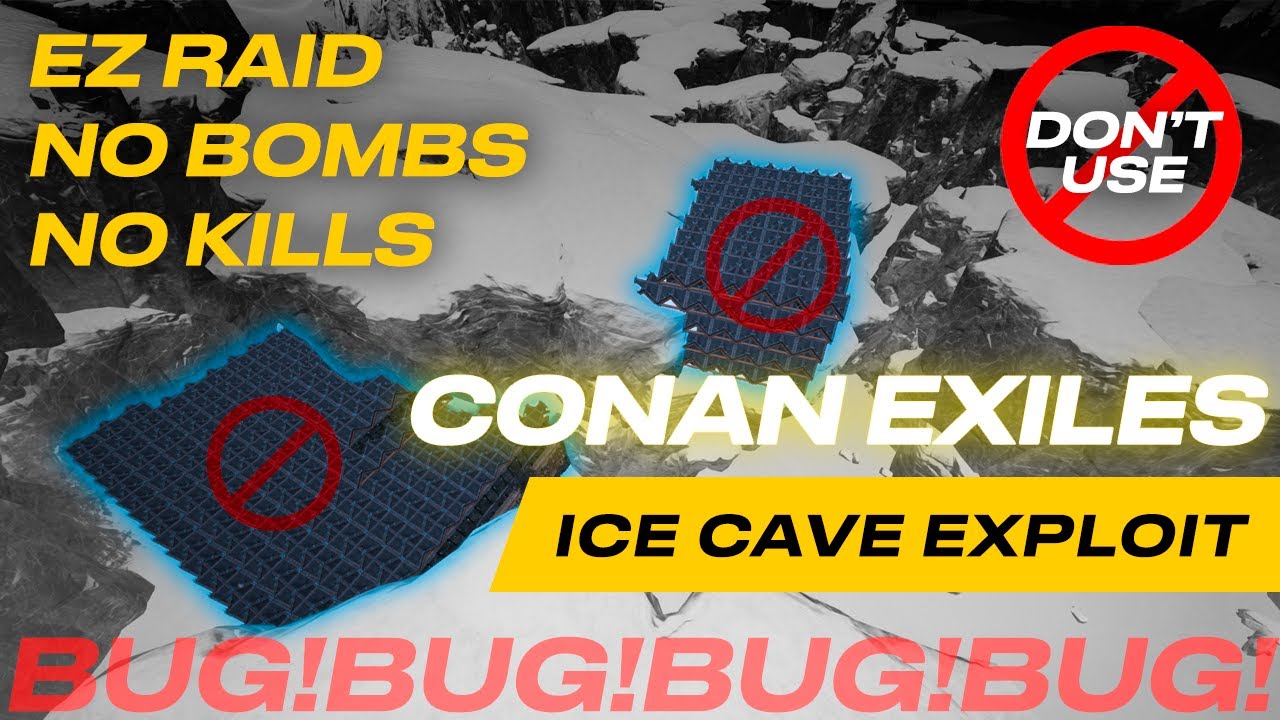 Conan Exiles Glitch. Ice cave undermesh exploit (NOT FIXED)