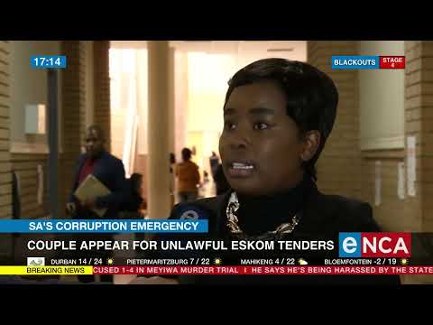 Couple appear for unlawful Eskom tenders