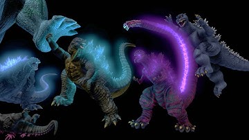 Godzilla Defeats Himself Repeatedly #godzilla #animation #fight #battleroyale #parody #kaiju
