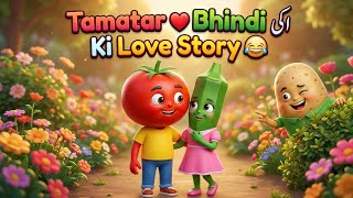 Details 🍅Tamatar Aur Bhindi Ki Funny Love Story 😂 Aloo Bhai Ka Comedy Twist🤣 #FunnyCartoon #LoveStory Update