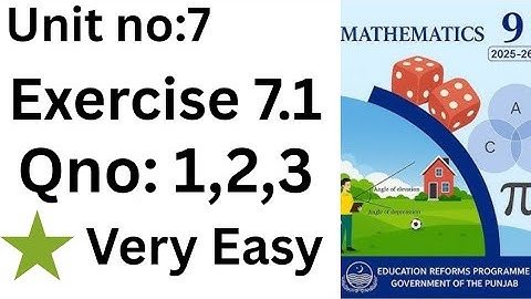 Class 9 maths chapter 7 ex 7.1 | Class 9 maths chapter 7.1 English medium | exercise 7.1 Q no 1,2,3