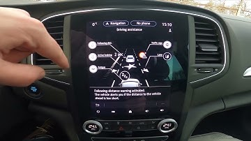 How to Enable or Disable Driving Assistant in Renault Megane IV ( 2016 – now )