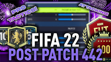 BEST *POST PATCH* PRO 442 CUSTOM TACTICS + PLAYER INSTRUCTIONS - #FIFA22 ULTIMATE TEAM