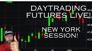 Trading Nasdaq and Es futures live!