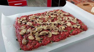 Фарш и грибы делают свое дело! Вкуснятина, которую захочется делать каждый день