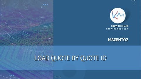 How to load Quote by Quote id in magento2