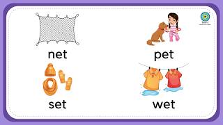 Short Vowel 'e' - 2 - Sr. KG #threeletterwords #vowels #cvc #words #reading #phonics #sightwords