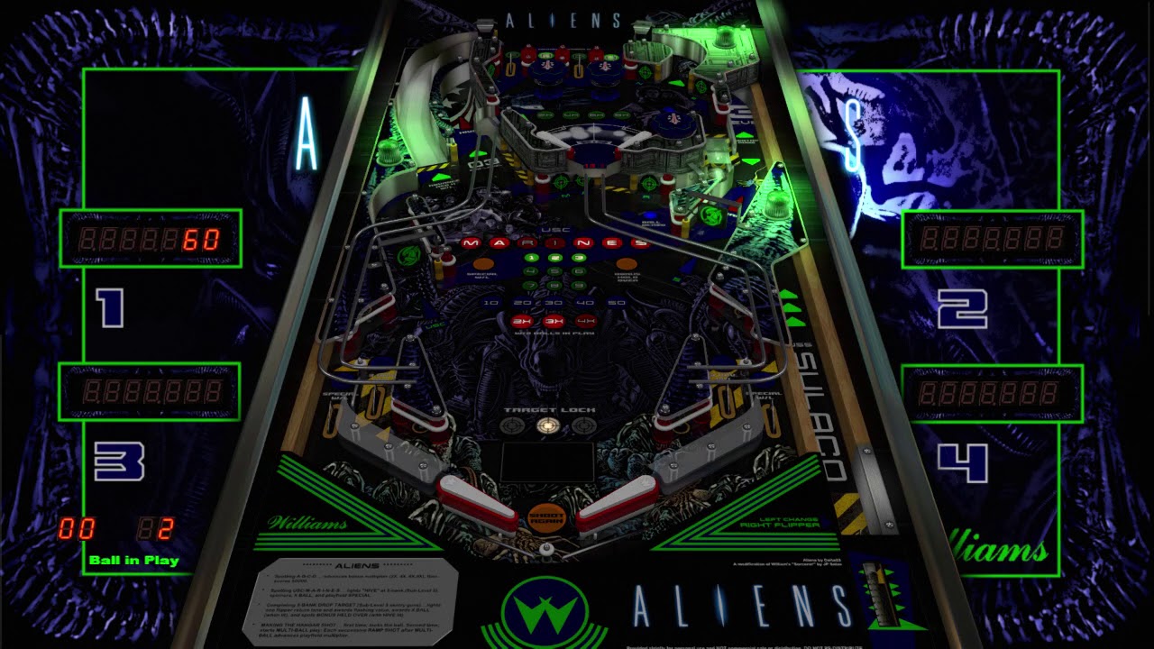 Aliens (Visual Pinball X, Sorcerer based table) YouTube