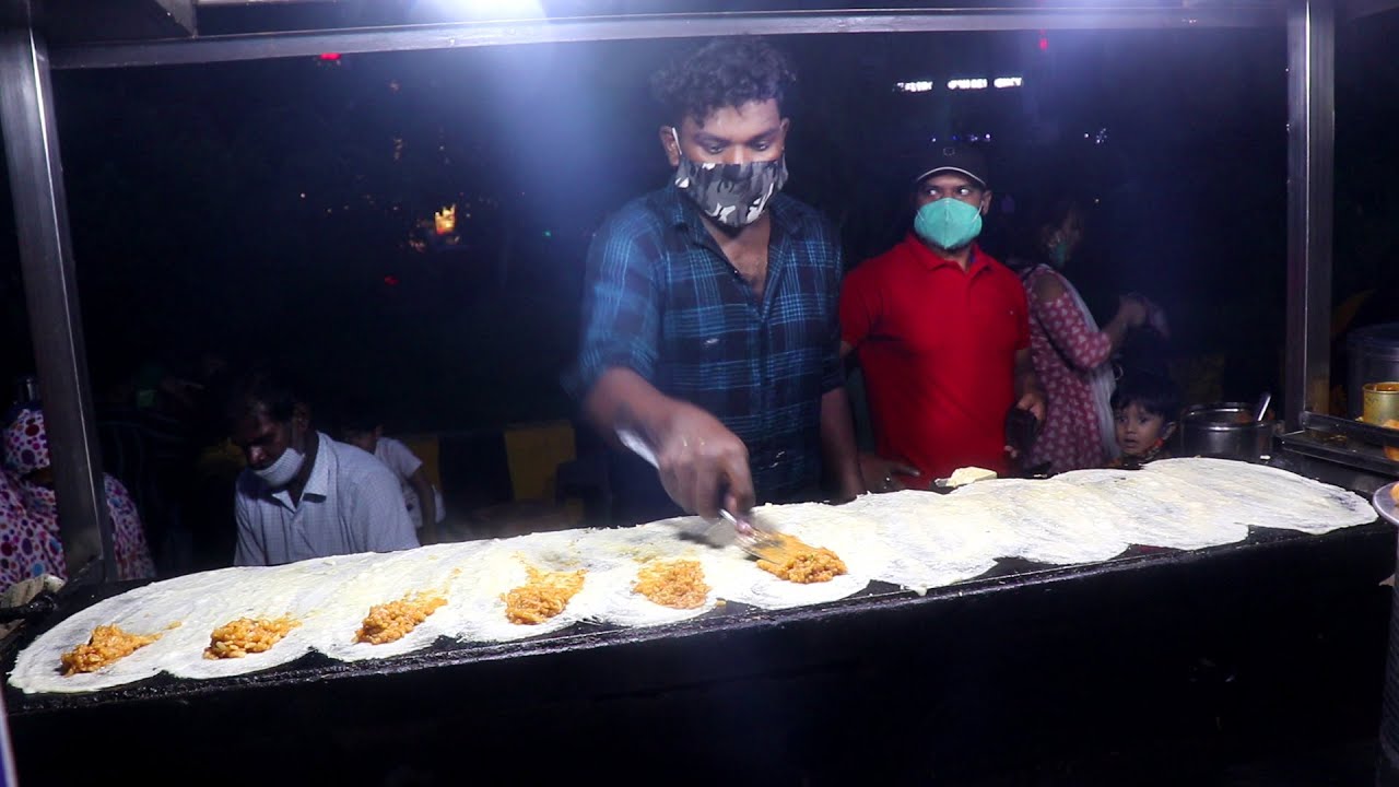 Bullet Speed Dosa Selling In Indore | Famous Ramesh South Indian | Indian Street Food | Street Food Fantasy