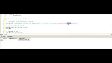 Computed Columns in SQL Server