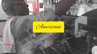 Café Americano making on a coffee machine ☕