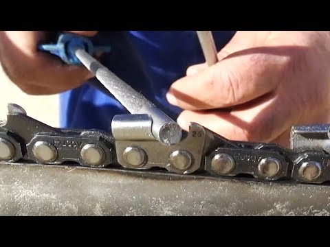 Cómo afilar una cadena de motosierra
